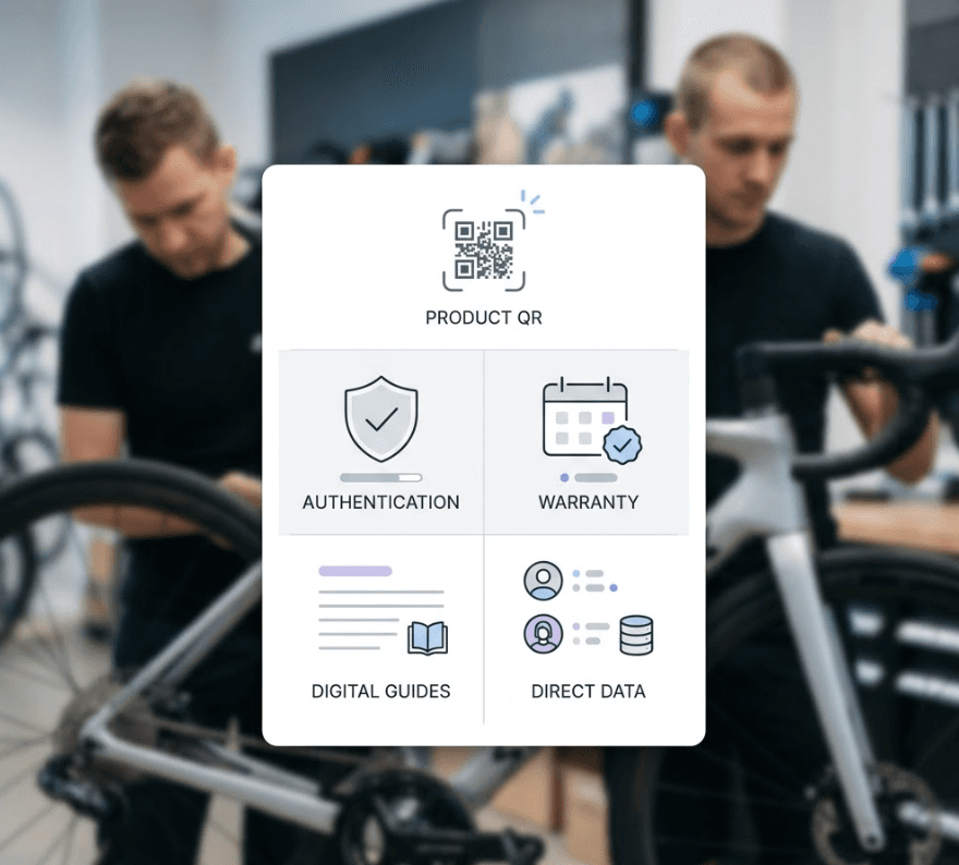 Sporting goods product QR