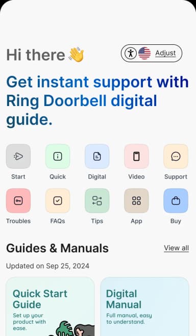 Digital product guide